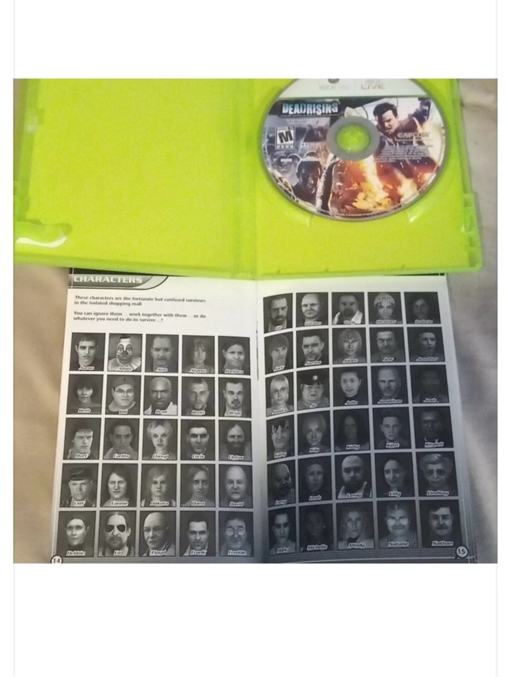 DEADRISING XBOX 360 Video Game 2006 Y2K Capcom/Microsoft PLAYS FINE M For Mature